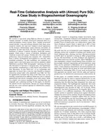 Real-time collaborative analysis with (almost) pure SQL: A case study in biogeochemical oceanography