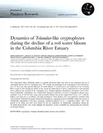 Dynamics of Teleaulax-like cryptophytes during the decline of a red water bloom in the Columbia River Estuary