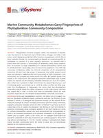 Marine community metabolomes carry fingerprints of phytoplankton community composition