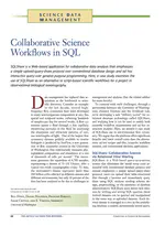 Collaborative science workflows in SQL