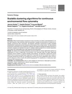 Scalable clustering algorithms for continuous environmental flow cytometry