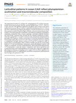 Latitudinal patterns in ocean C:N:P reflect phytoplankton acclimation and macromolecular composition