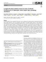 A single-cell polony method reveals low levels of infected Prochlorococcus in oligotrophic waters despite high cyanophage abundances