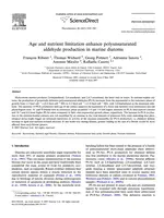 Age and nutrient limitation enhance polyunsaturated aldehyde production in marine diatoms