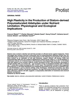 High plasticity in the production of diatom-derived polyunsaturated aldehydes under nutrient limitation: physiological and ecological implications