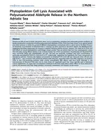 Phytoplankton cell lysis associated with polyunsaturated aldehyde release in the northern Adriatic Sea