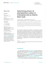Determining drivers of phytoplankton carbon to chlorophyll ratio at Atlantic Basin scale